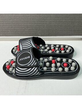 Byriver Acupressure Massage Reflexology Slippers Foot Pain Relief - Size L
